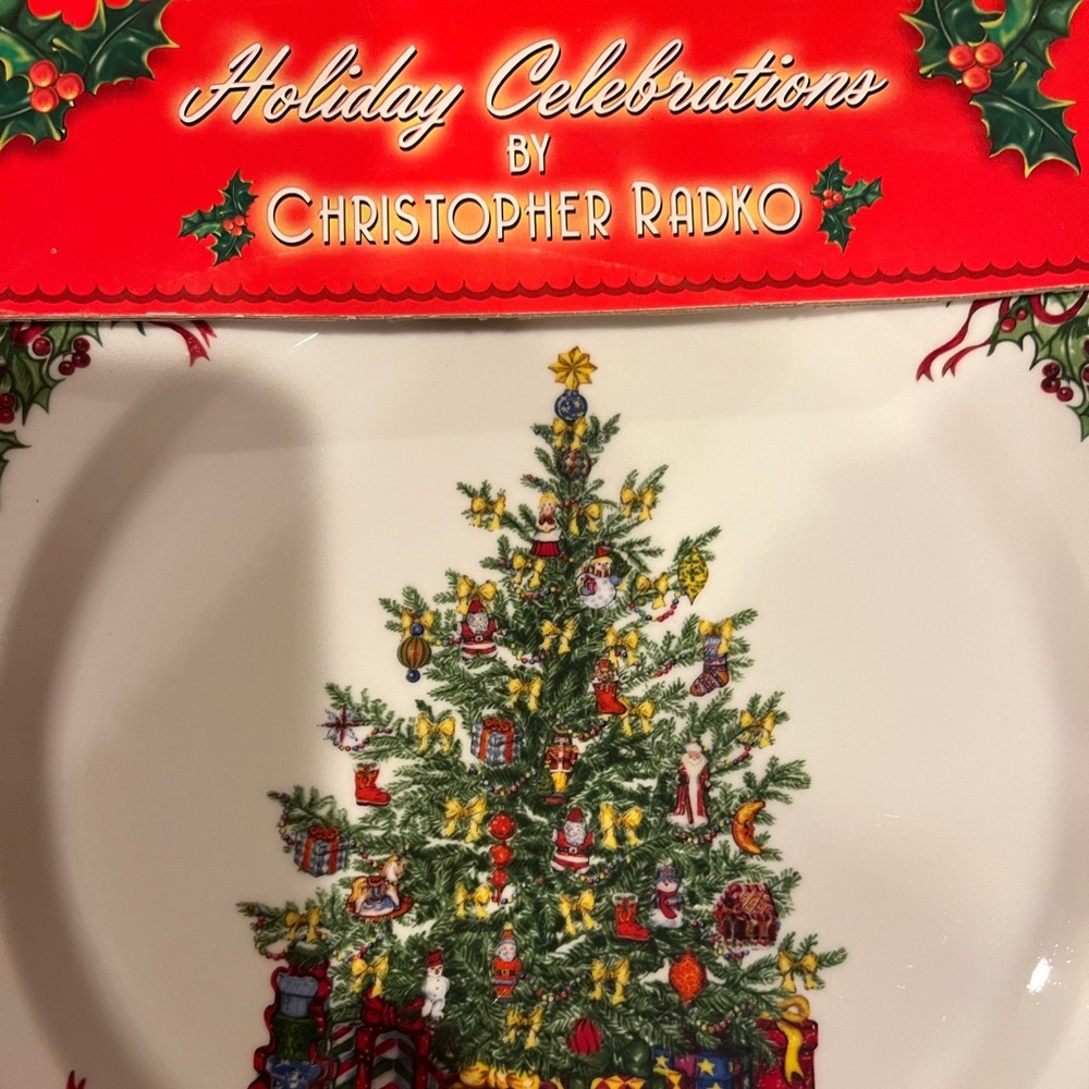 COPY - Christopher Radko Traditions Holiday dinner plates